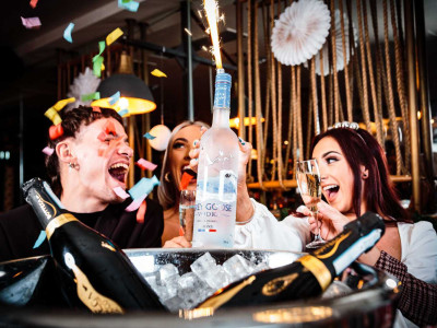 Table and Drinks at Revolution